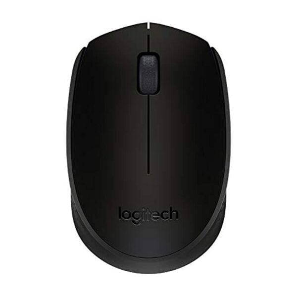 Logitech B170 Wireless Mouse, 2.4 GHz with USB Nano Receiver, Optical Tracking, 12-Months Battery Life, Ambidextrous, PC/Mac/Laptop - Black