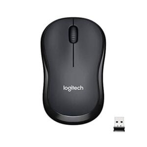 Logitech M221 Wireless Mouse, Silent Buttons, 2.4 GHz with USB Mini Receiver, 1000 DPI Optical Tracking, 18-Month Battery Life, Ambidextrous PC/Mac/Laptop - Charcoal Grey