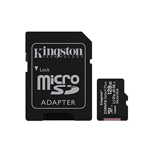 Kingston Canvas Select Plus 128GB microSD Card with Adapter (SDCS2/128GBIN)