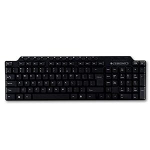 Zebronics ZEB-KM2100 Multimedia USB Keyboard Comes with 114 Keys Including 12 Dedicated Multimedia Keys & with Rupee Key