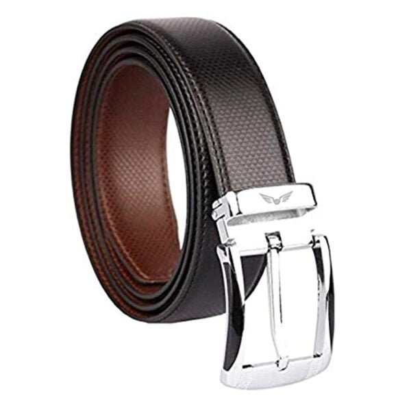 Axe Style Men's Artificial PU Leather Casual and Formal Reversible Belt (Black/Brown , Size 28-44 )