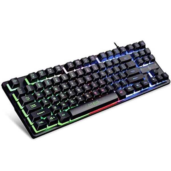 Evo Fox (by Amkette) Fireblade Gaming Wired Keyboard with LED Backlit, 19 Anti-Ghosting Keys and Windows Lock Key (TKL) (Black)