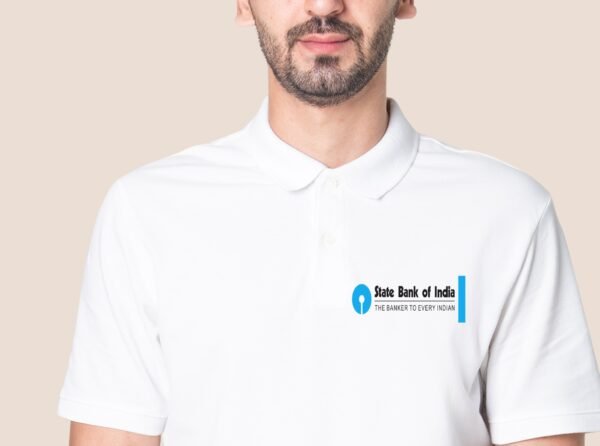 Polo T-Shirts SBI | State Bank of India for T-Shirts for Official Use (Pack of 1)