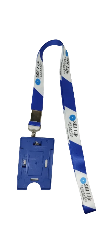 SBI Life Insurance Silk Lanyard /Reborn Tag With Free card Holder