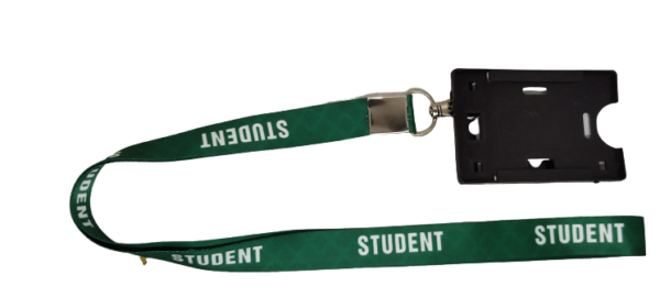 Student Printed Silk Lanyard with Holder (Pack of 1)