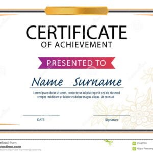Certificates A4 size