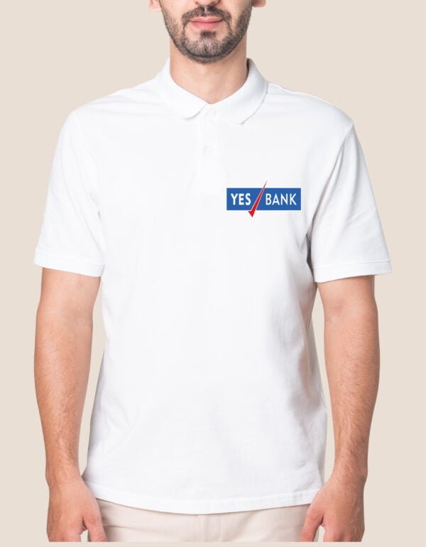 Yes bank Collar Polo T-Shirt For Men