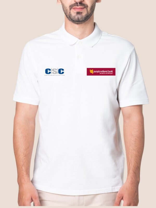 Punjab National Bank CSC Collar Polo T-Shirt For Men