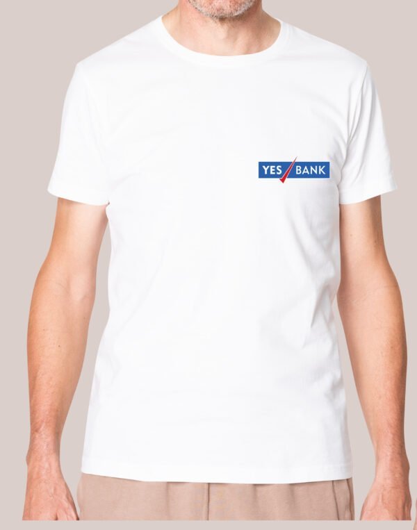 Yes Bank Round neck half sleeve t-shirt For Men