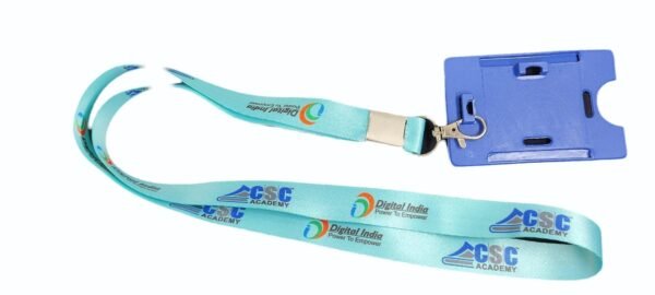 Best CSC Digital india id card lanyard With Holder (Blue)