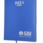 Glue Bound Paper Cover Colours State Bank Diary 2024, For Promotional Use, A5