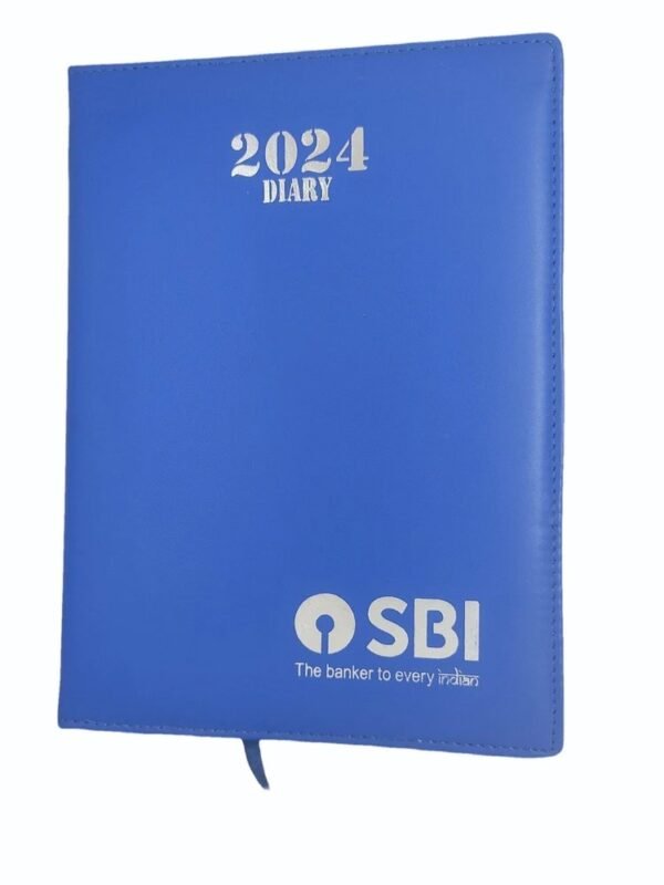 Glue Bound Paper Cover Colours State Bank Diary 2024, For Promotional Use, A5