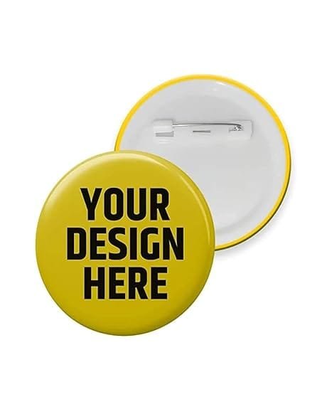 Customized Personalized Pin Badge With Photo Logo & Text